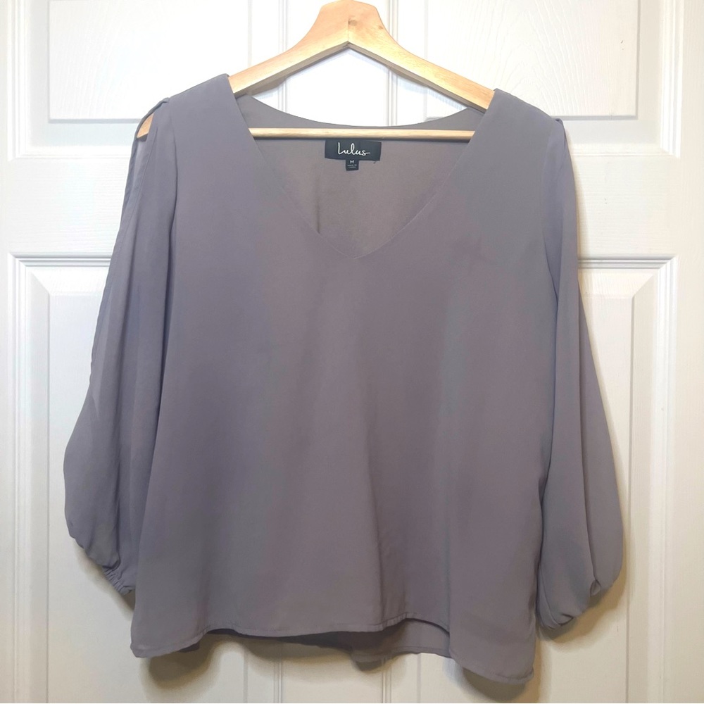 Lulus Blouse, Flowy top with open sleeves